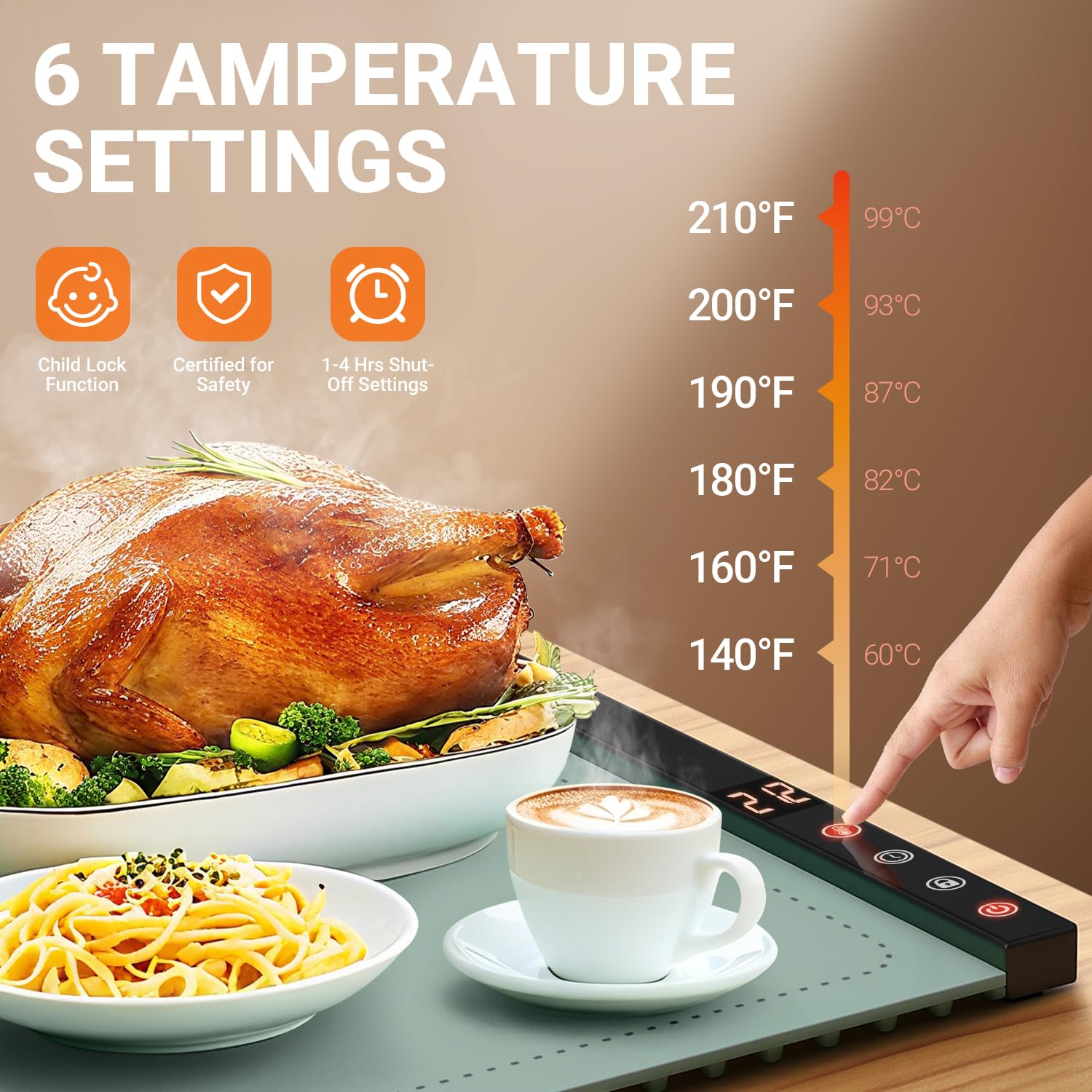 COODAM warming mat rollable design fits compact storage and transport