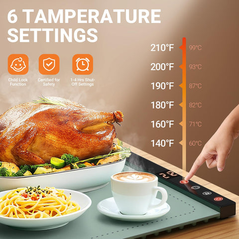 COODAM warming mat rollable design fits compact storage and transport
