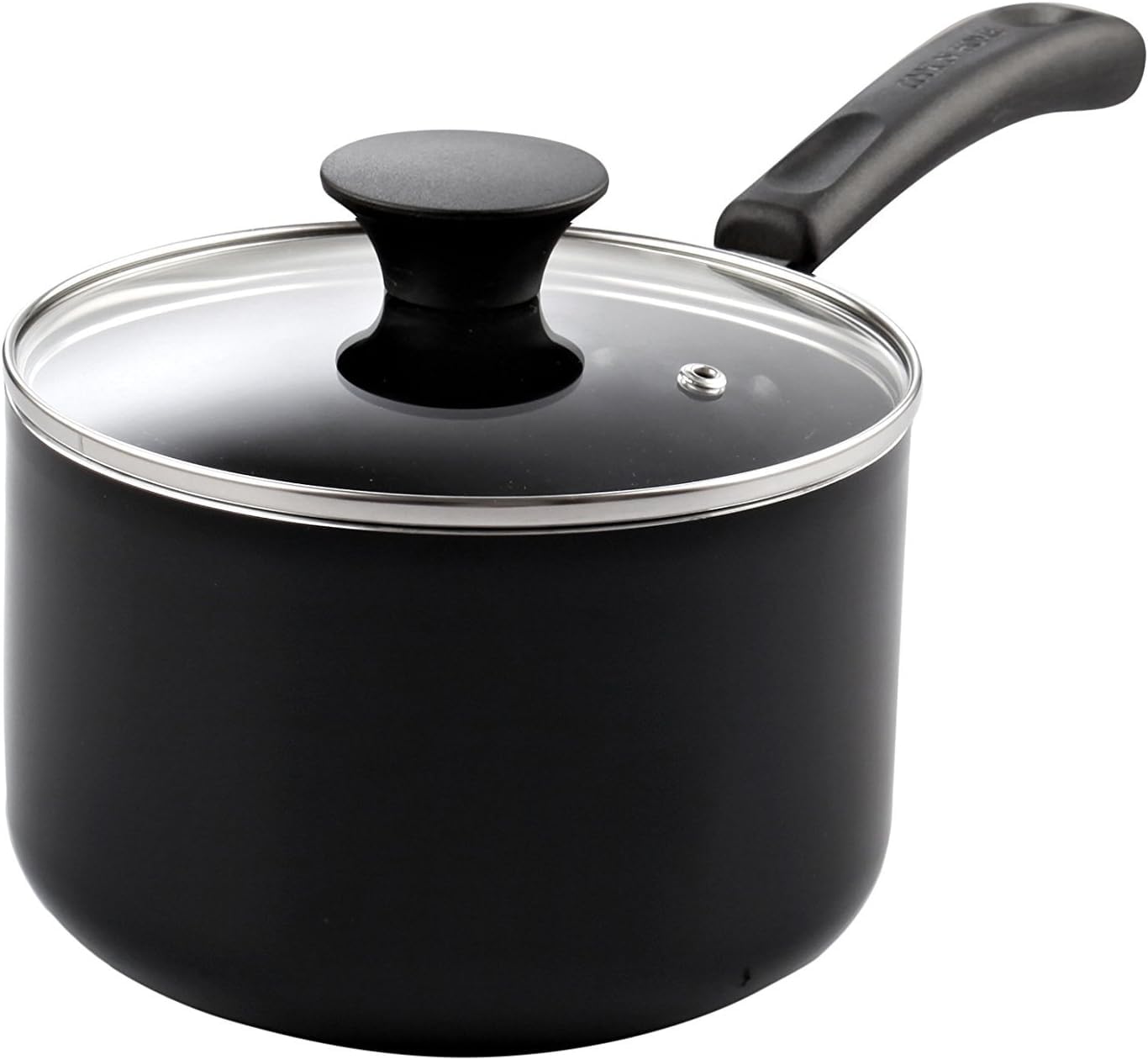 Cook N Home 2Qt nonstick saucepan with lid on showing even heating for sauces