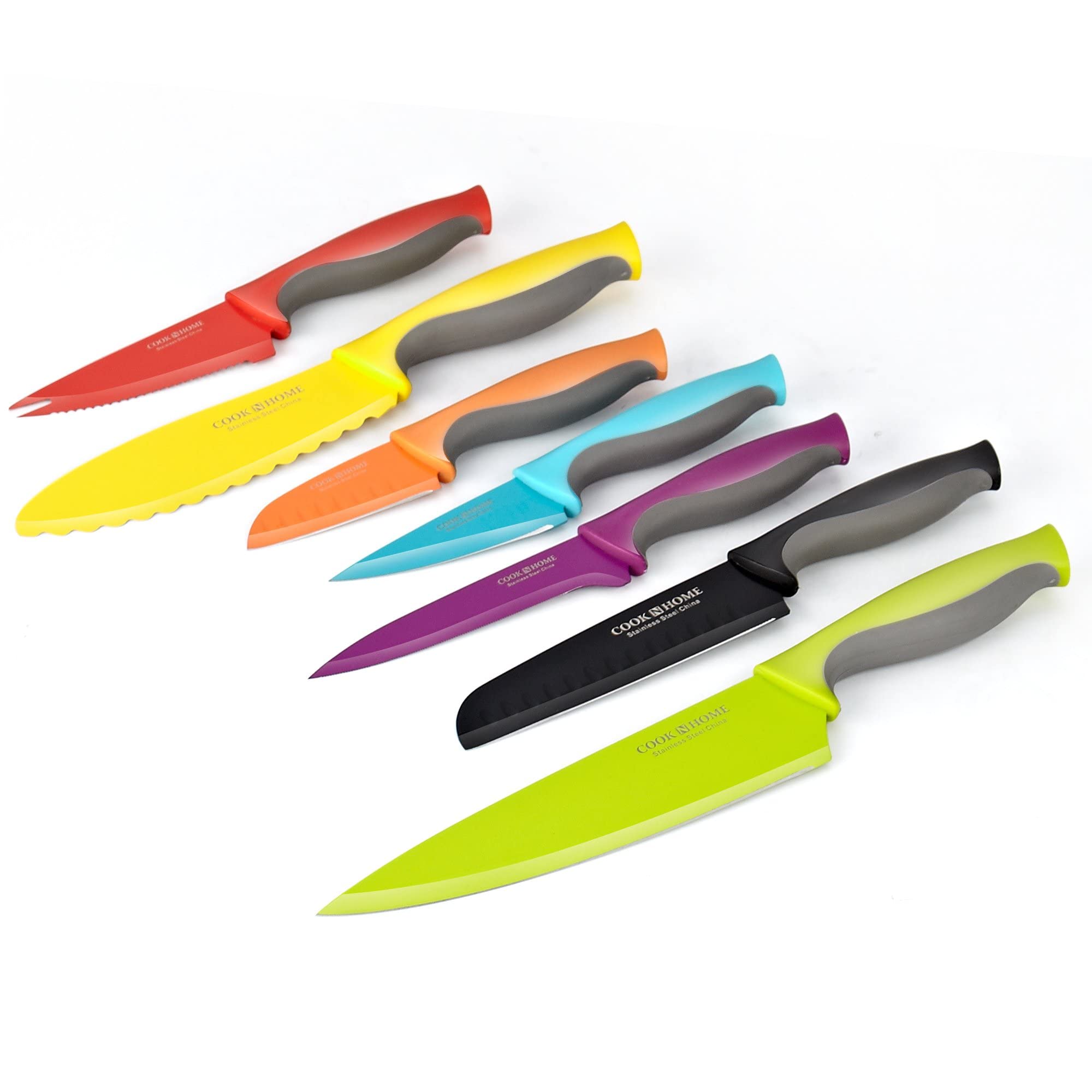 Cook N Home 5-inch serrated utility knife coated for versatile cuts
