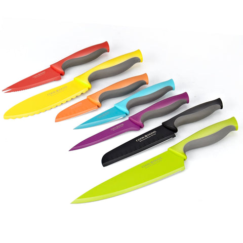 Cook N Home 5-inch serrated utility knife coated for versatile cuts