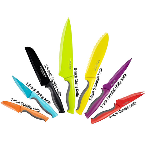 Cook N Home 6-inch sandwich knife with color coating to reduce cross-contamination