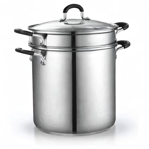 Cook N Home dishwasher-safe multipot set simplifies cleanup after meals.