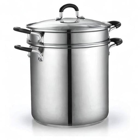 Cook N Home dishwasher-safe multipot set simplifies cleanup after meals.