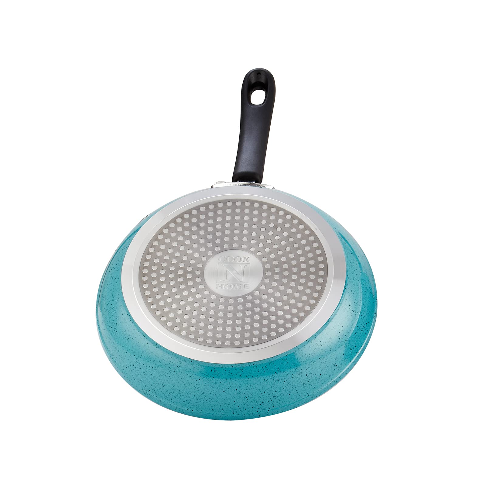 Cook N Home dishwasher-safe turquoise nonstick fry pan for easy cleanup