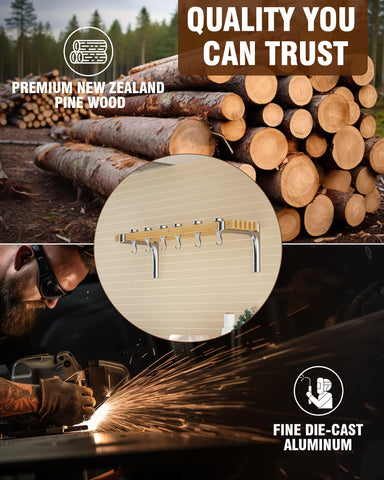 Solid cast-aluminum brackets provide durable, rust-resistant support