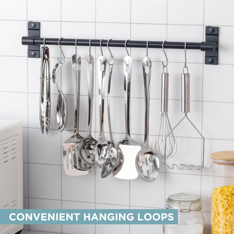 COOK WITH COLOR 10-piece utensil set whisk for light mixing and batters.