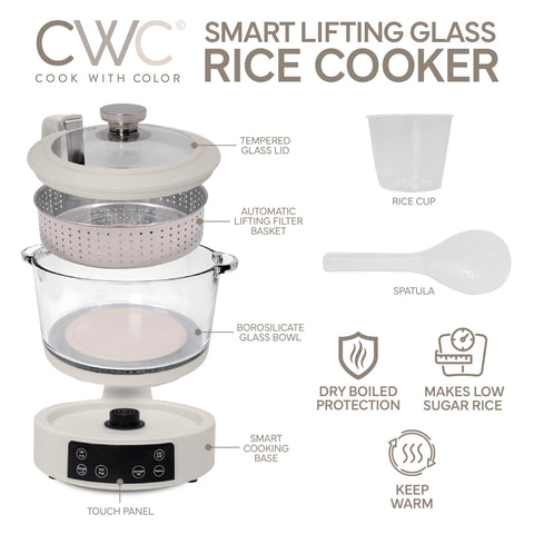 COOK WITH COLOR 3L automatic lift basket separates starch