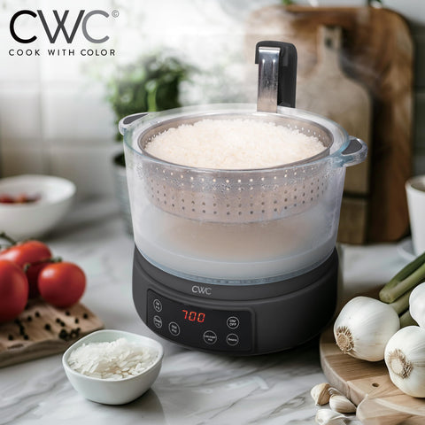 COOK WITH COLOR adjustable hotpot function for soups and stews.