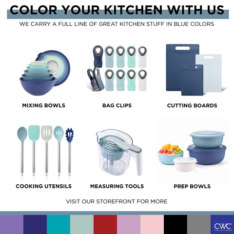 COOK WITH COLOR top-rack dishwasher-safe for effortless cleanup.