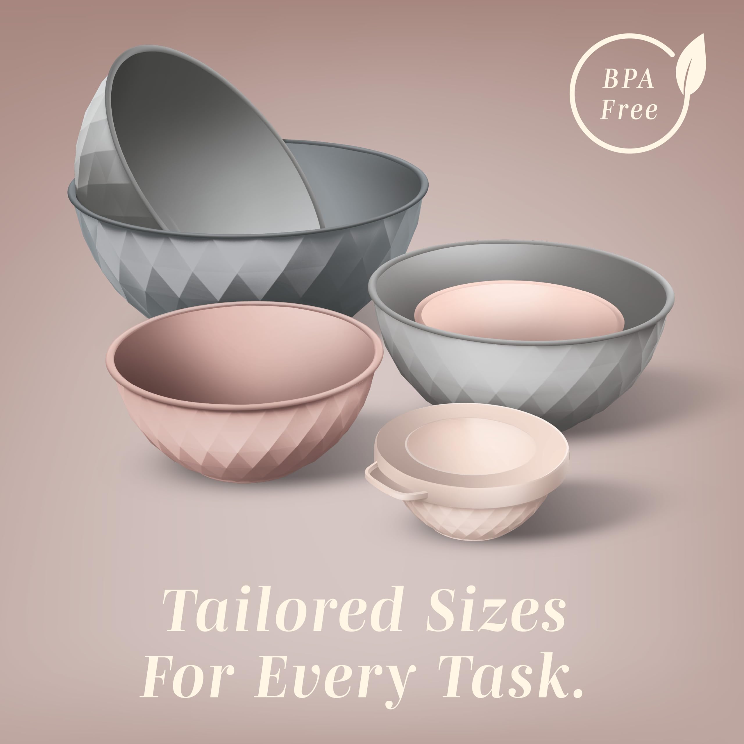 COOK WITH COLOR BPA-free polypropylene ensures safe, durable use