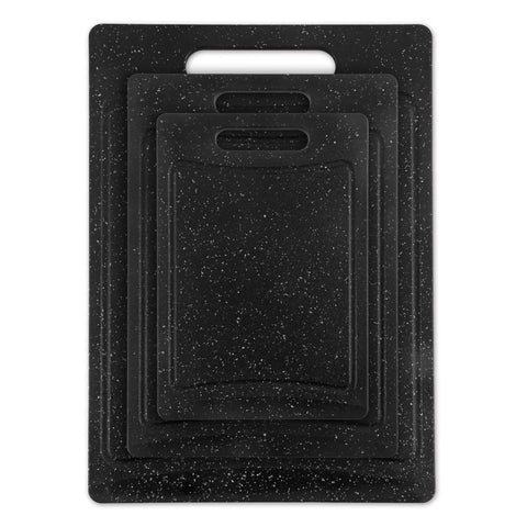 Cook with Color three-board display ready for organized meal prep.