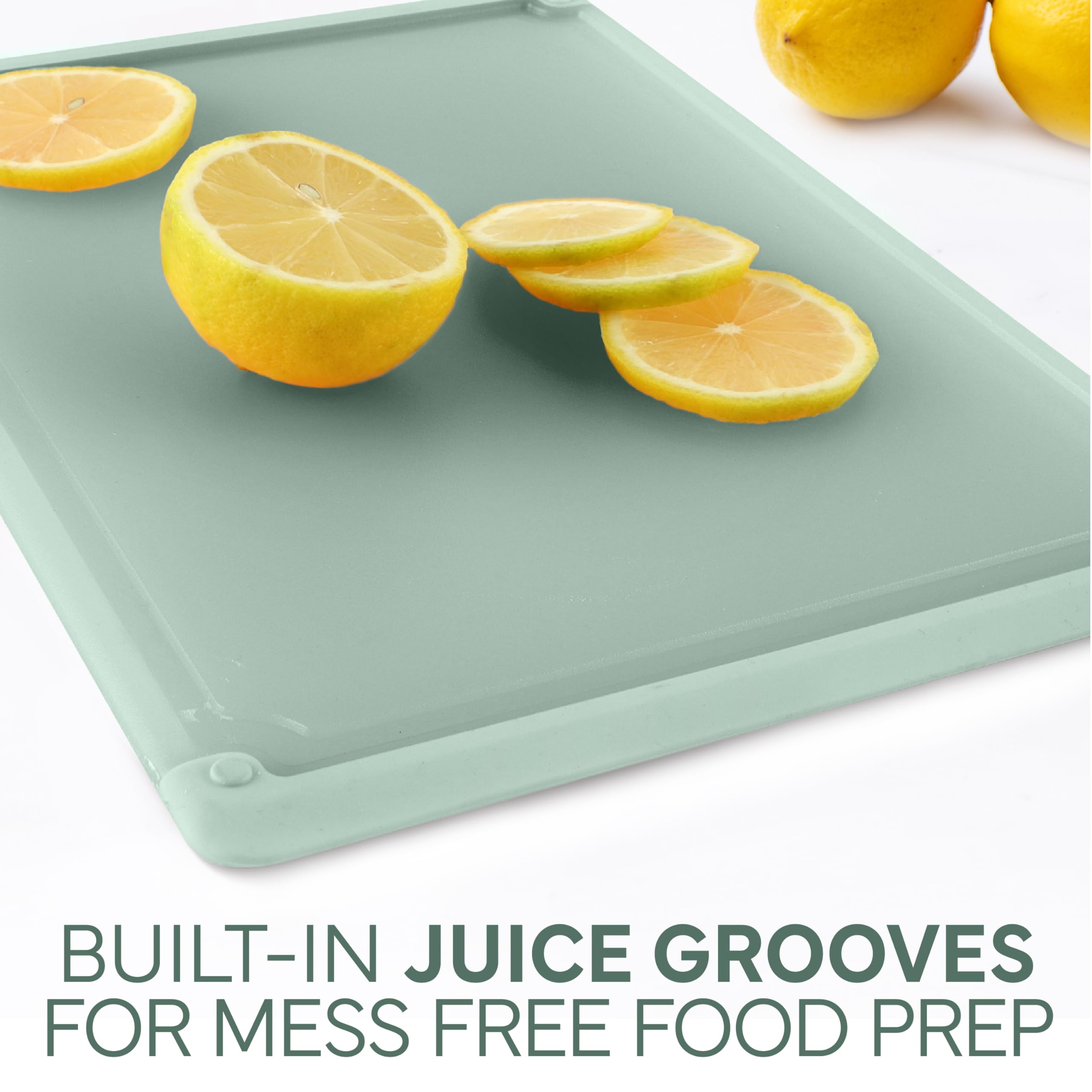 COOK WITH COLOR dishwasher-safe BPA-free boards allow quick cleanup