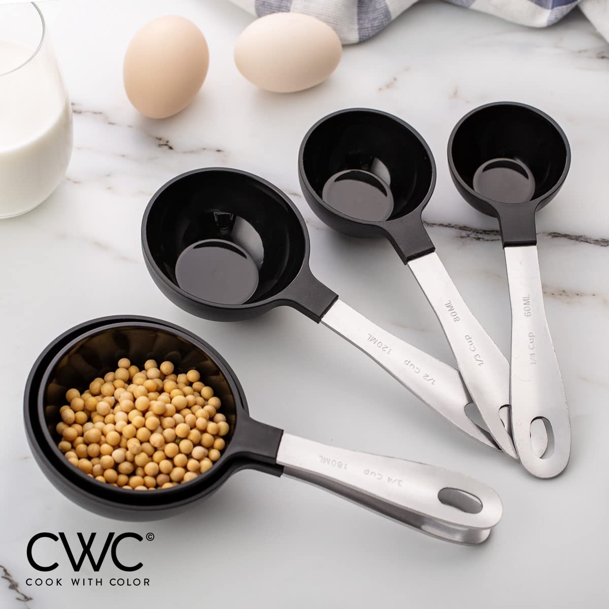 Cook with Color set designed for easy cleaning and daily kitchen use.