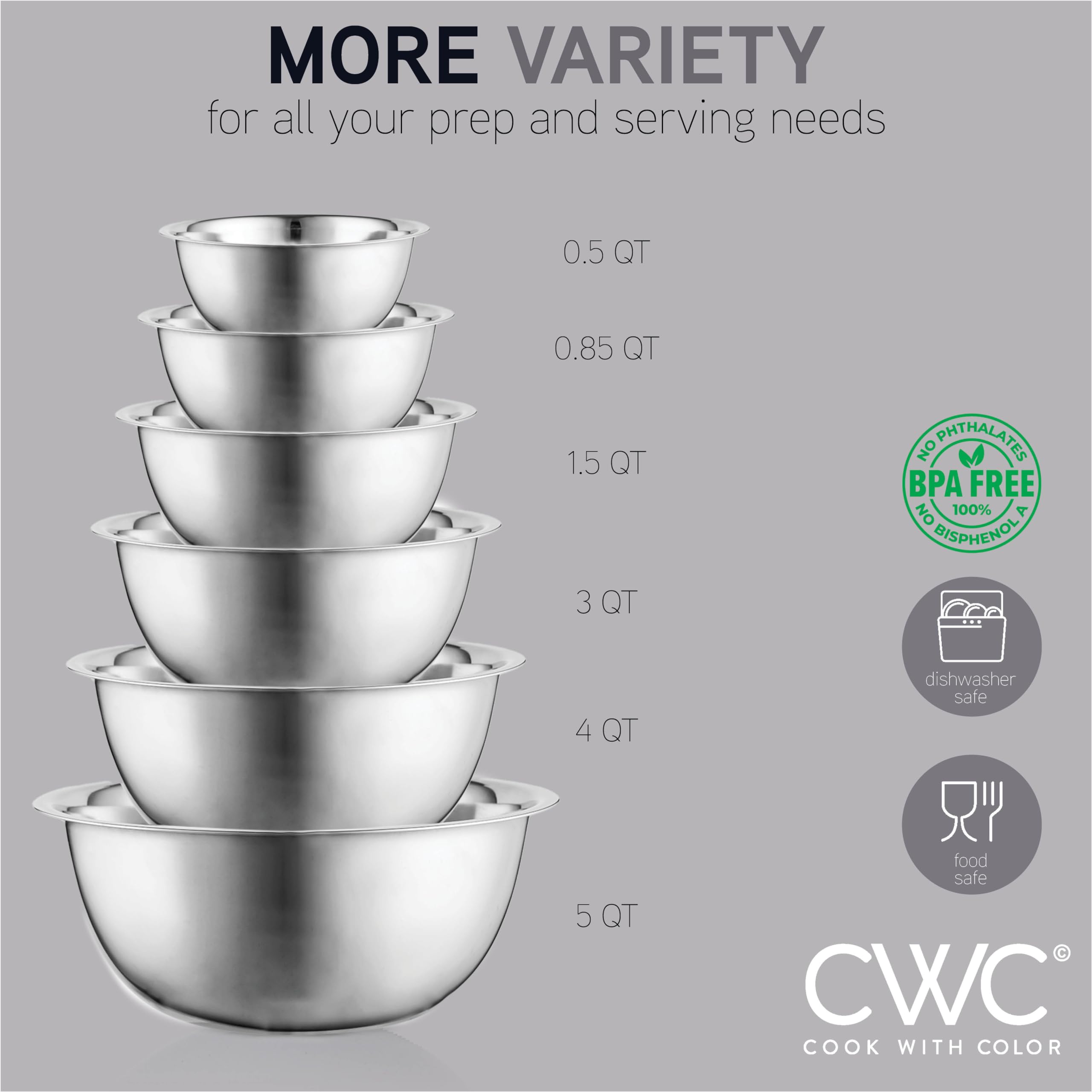 COOK WITH COLOR hand wash only bowls preserve finish and longevity.