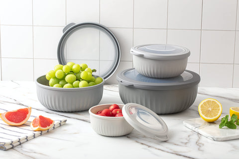 COOK WITH COLOR versatile bowls ideal for meal prep and serving.