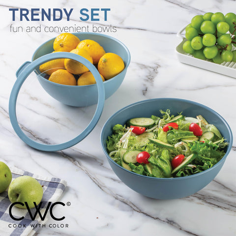 COOK WITH COLOR microwave-safe bowls ideal for quick reheating and meal prep