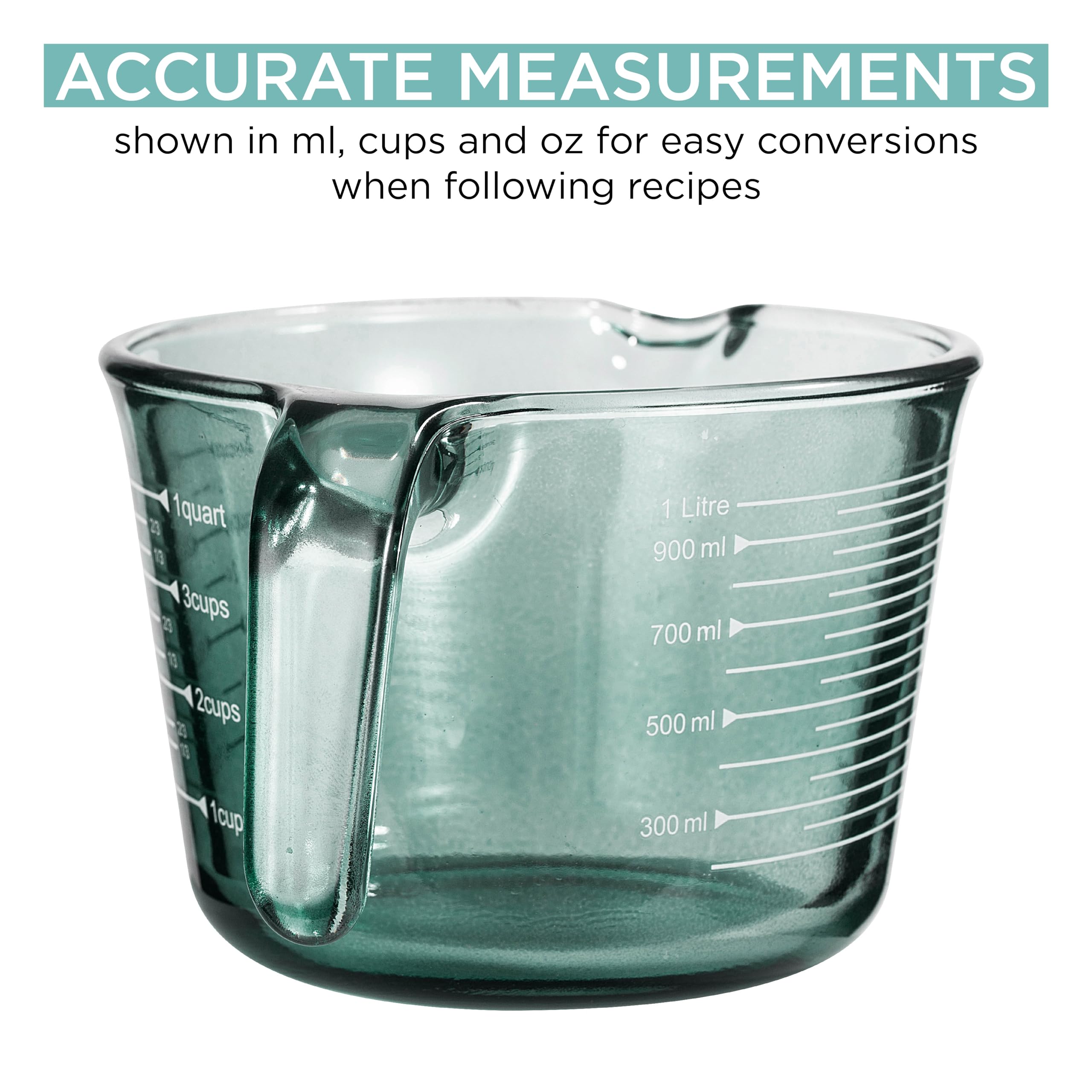 COOK WITH COLOR microwave safe glass measuring cup for heating ingredients in cup