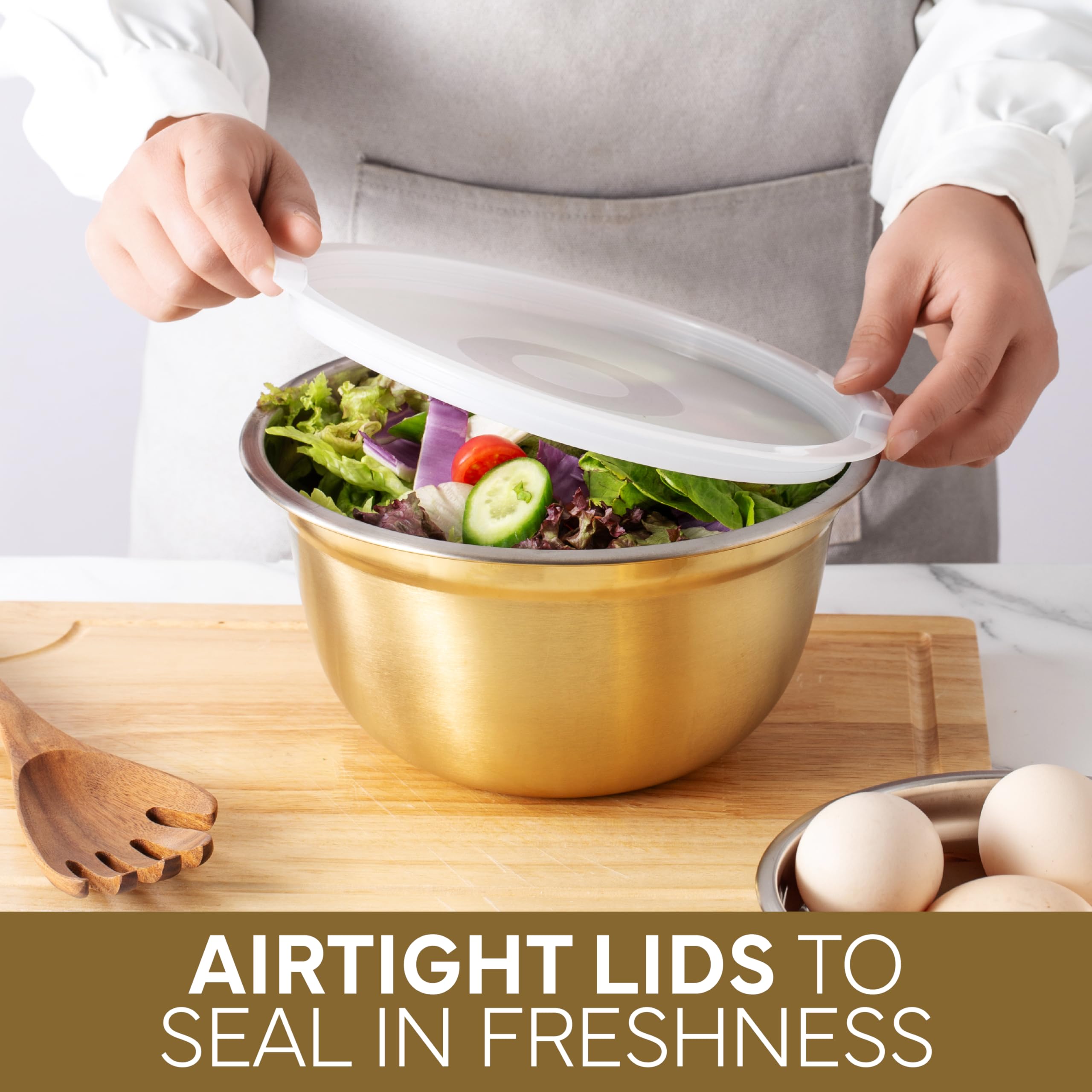 Cook With Color mini bowls (0.35 qt) ideal for dips and sauces.