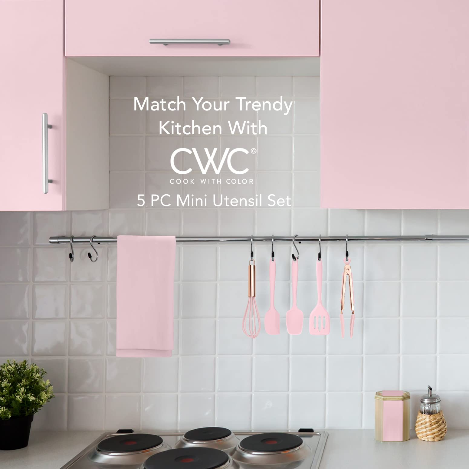 COOK WITH COLOR mini spoonula pink ideal for stirring and scraping