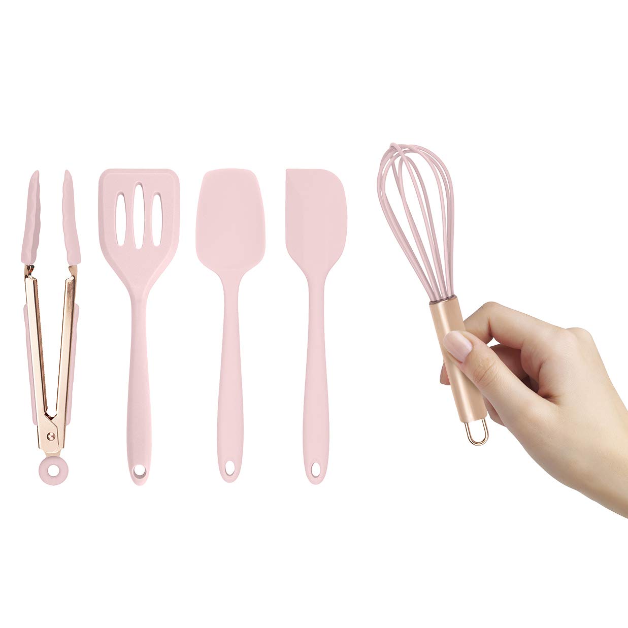 COOK WITH COLOR mini tong pink designed for precise, nonstick cooking