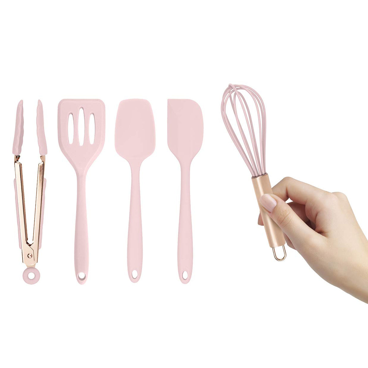 COOK WITH COLOR mini tong pink designed for precise, nonstick cooking