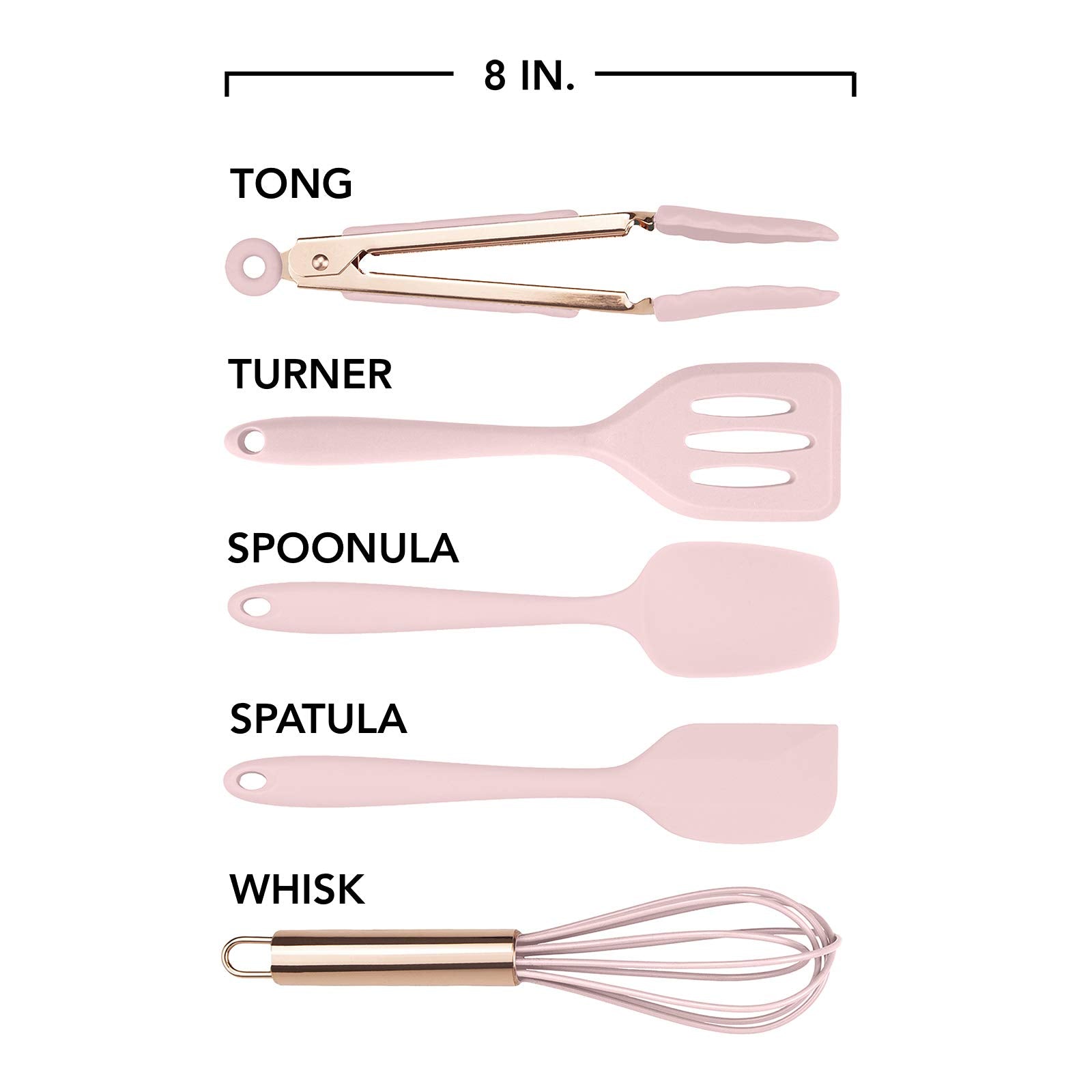 COOK WITH COLOR mini whisk pink blends smoothly in tiny batches