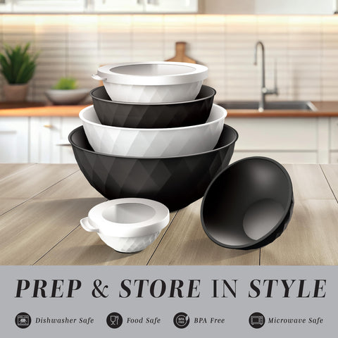 COOK WITH COLOR mixing bowls in multiple sizes for versatile prep