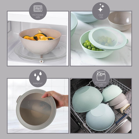 Cook with Color microwave-safe bowls for quick reheats and minimal dishware.