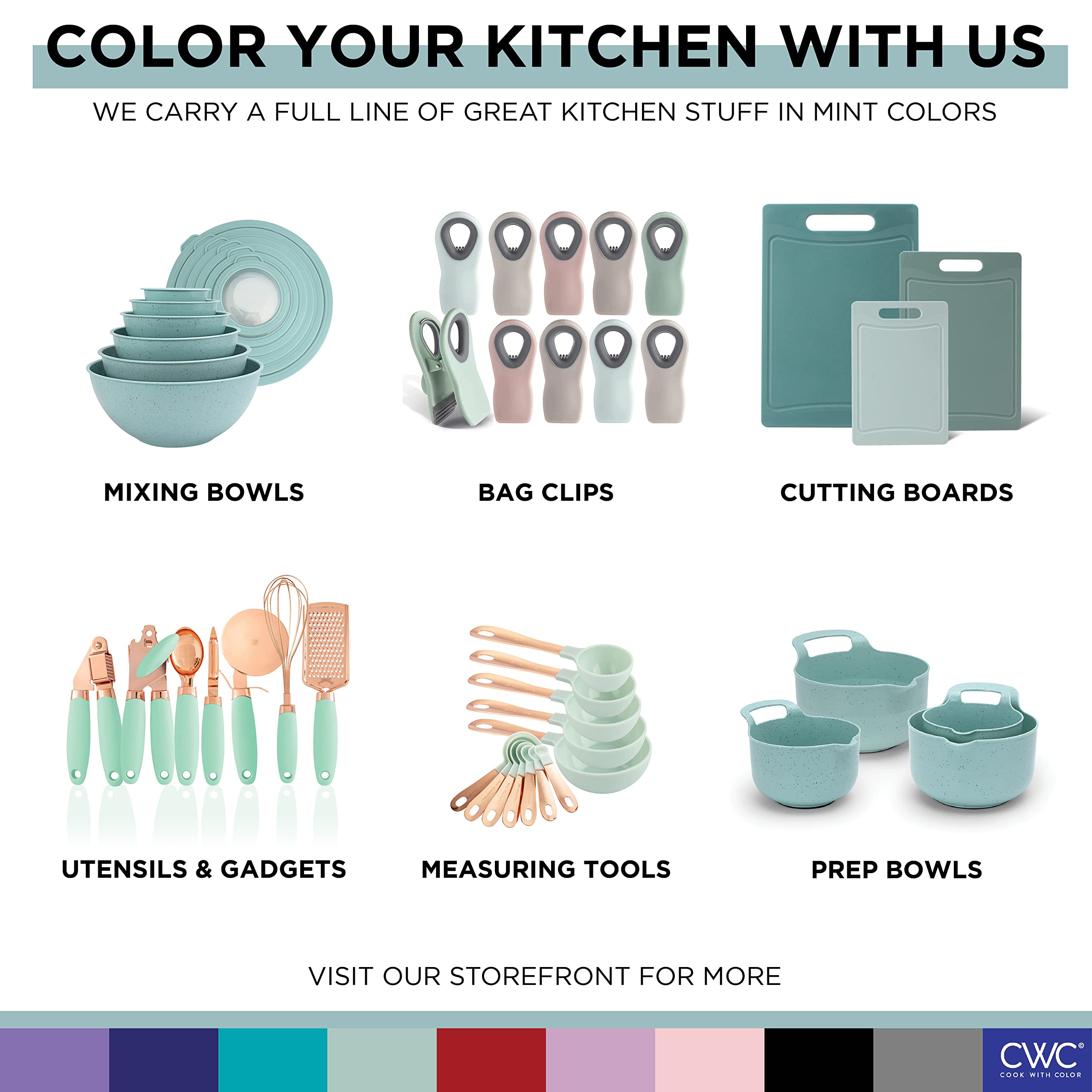 Cook with Color bowls ideal for fruit, salads, snacks, and meal prep.