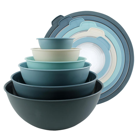 COOK WITH COLOR mixing bowls non-slip bottom for stable prep on any surface