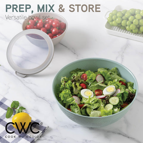 Cook with Color top-rack dishwasher-safe cleanup keeps things simple.