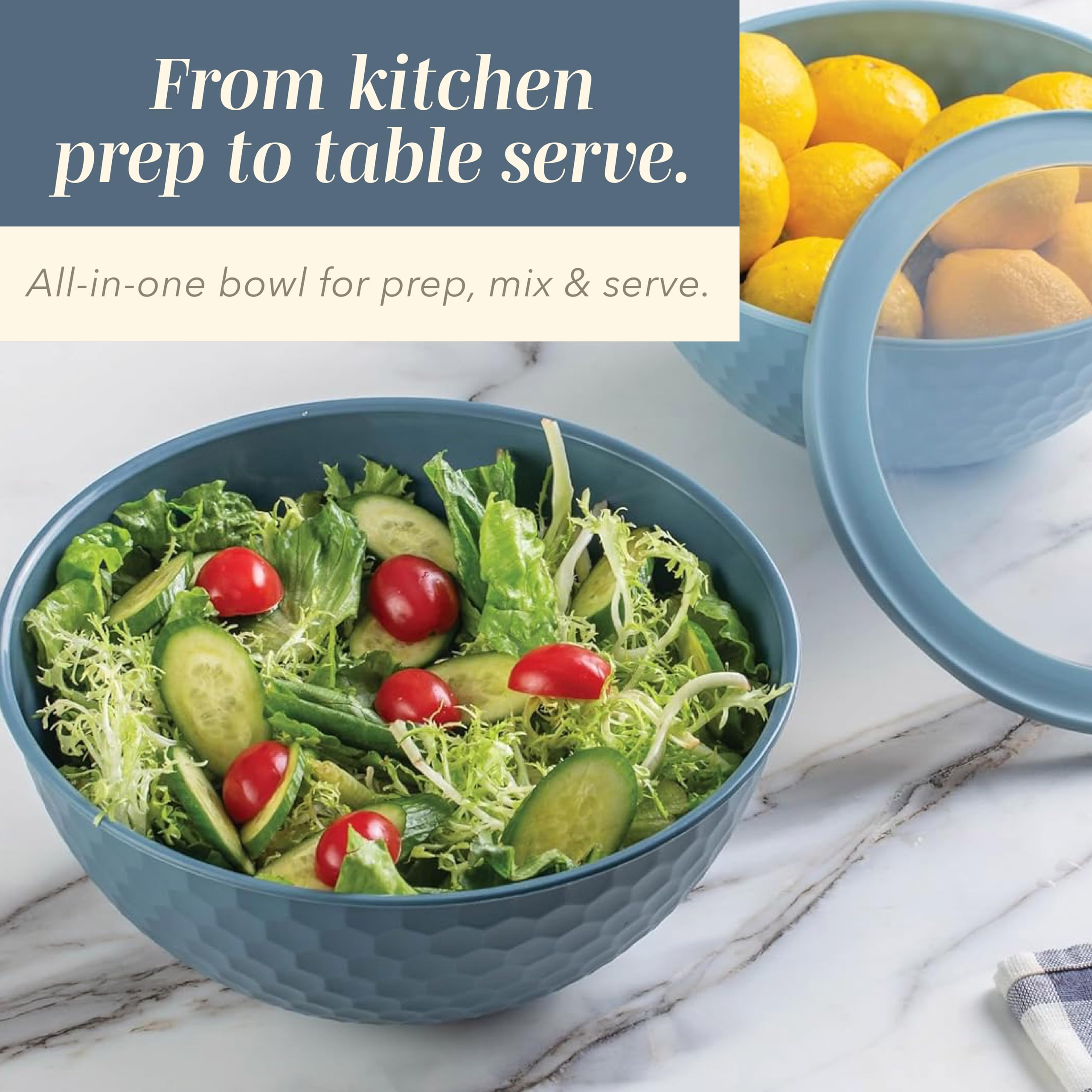 COOK WITH COLOR on-the-go prep bowls ideal for snacks and lunches.