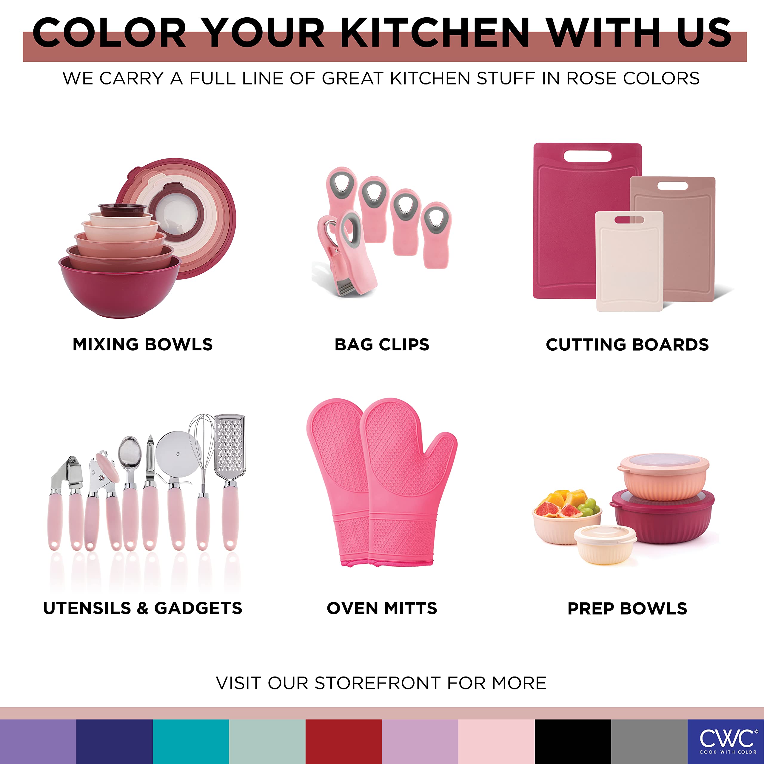 COOK WITH COLOR on-the-go snacks with secure lid transport