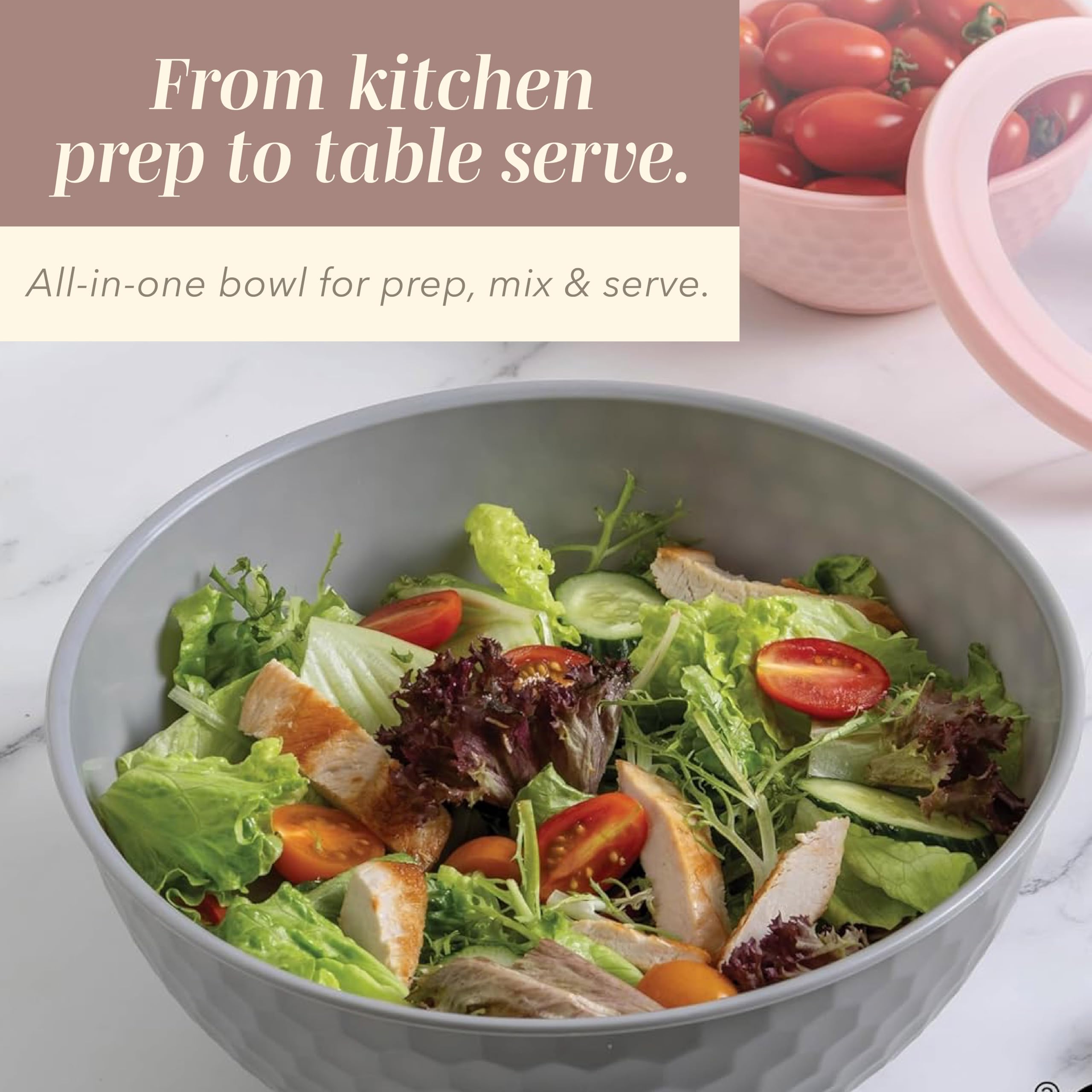COOK WITH COLOR clear lids help identify contents at a glance