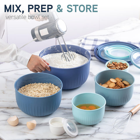 Cook with Color clear lids show contents at a glance.