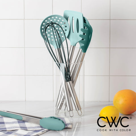 COOK WITH COLOR teal ladle ideal for soups and stews