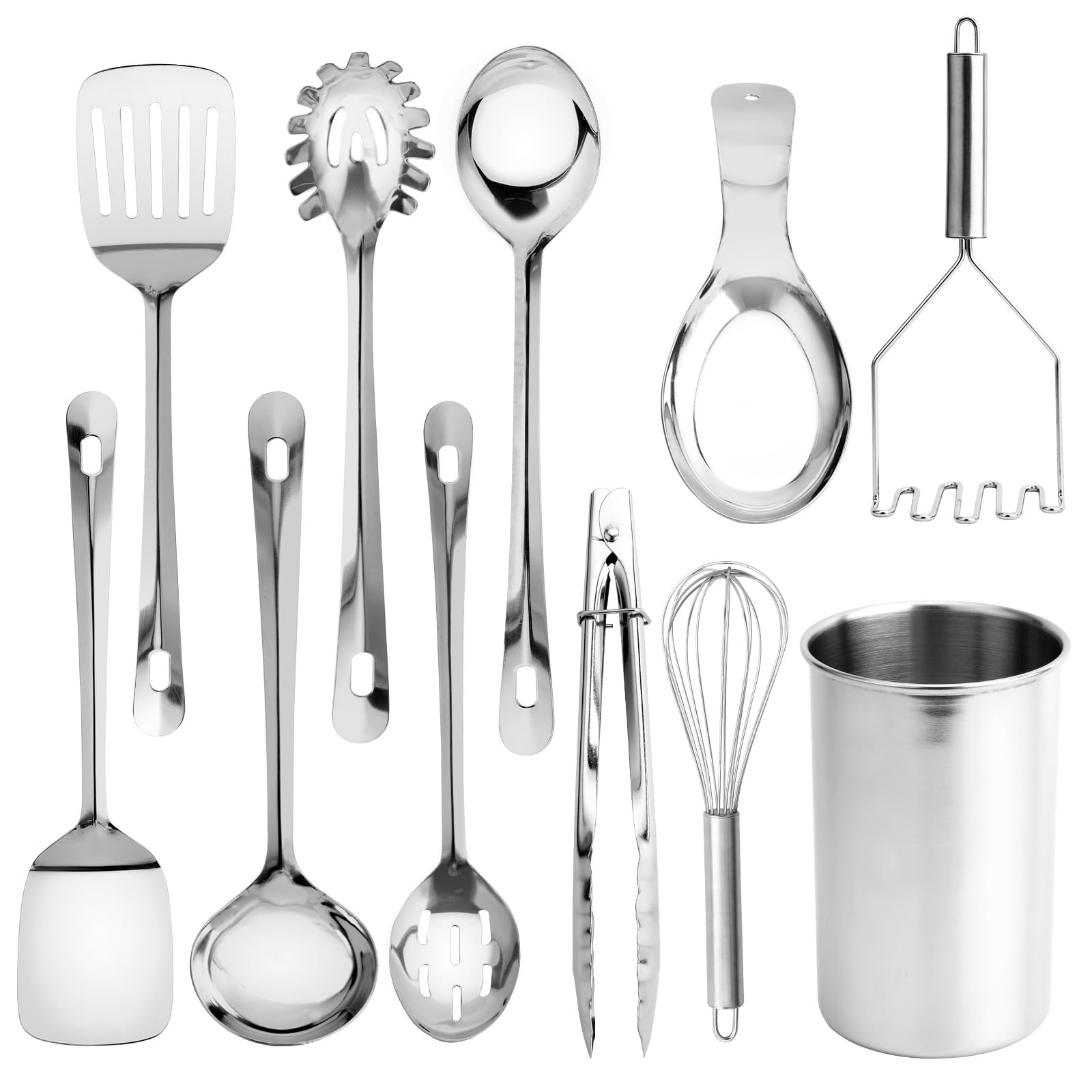 Cook With Color Turner stainless steel for durable, balanced flipping in daily cooking