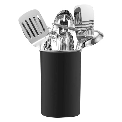 COOK WITH COLOR utensil holder keeps tools organized and within reach.