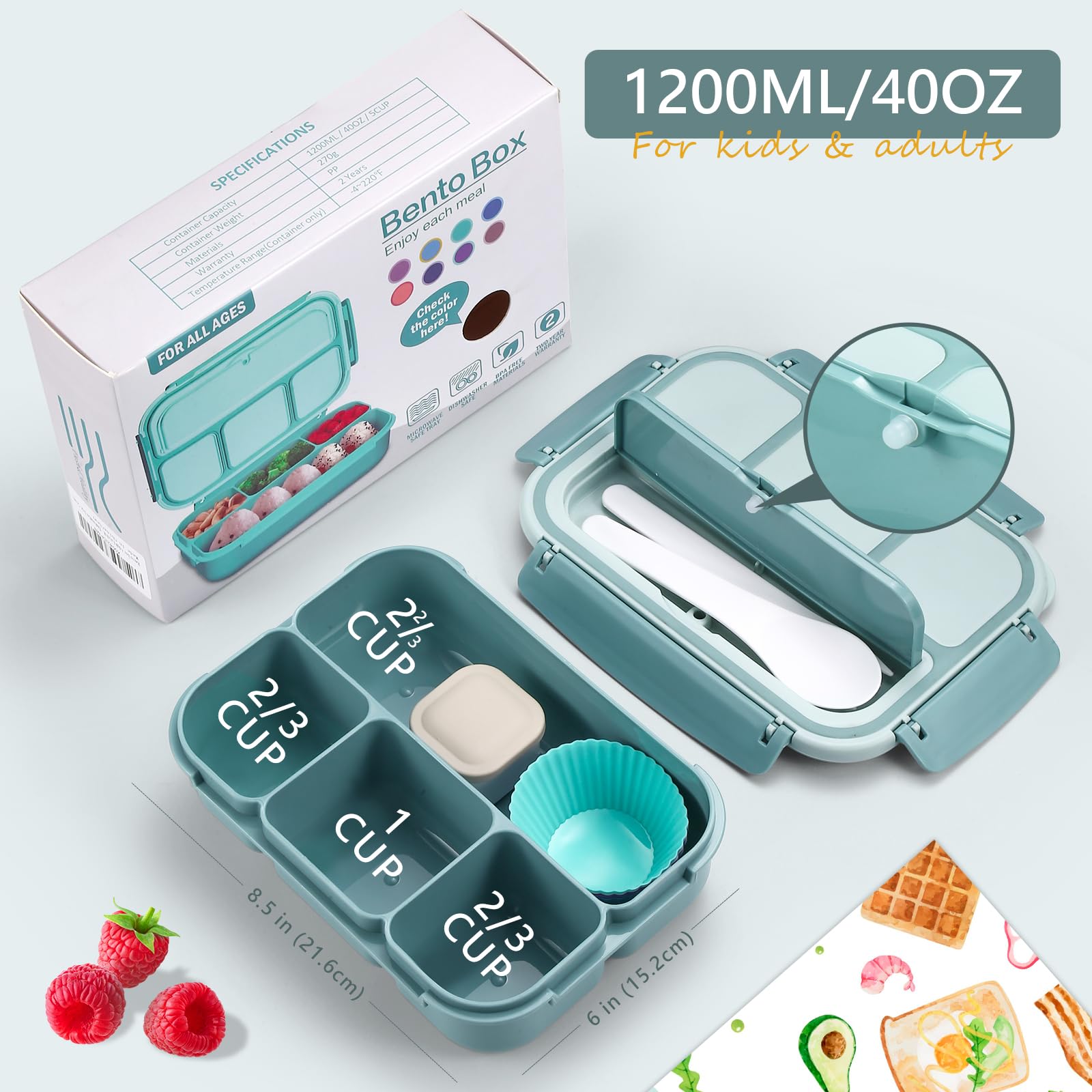 Cookage dressing container keeps sauces separate to prevent soggy meals.