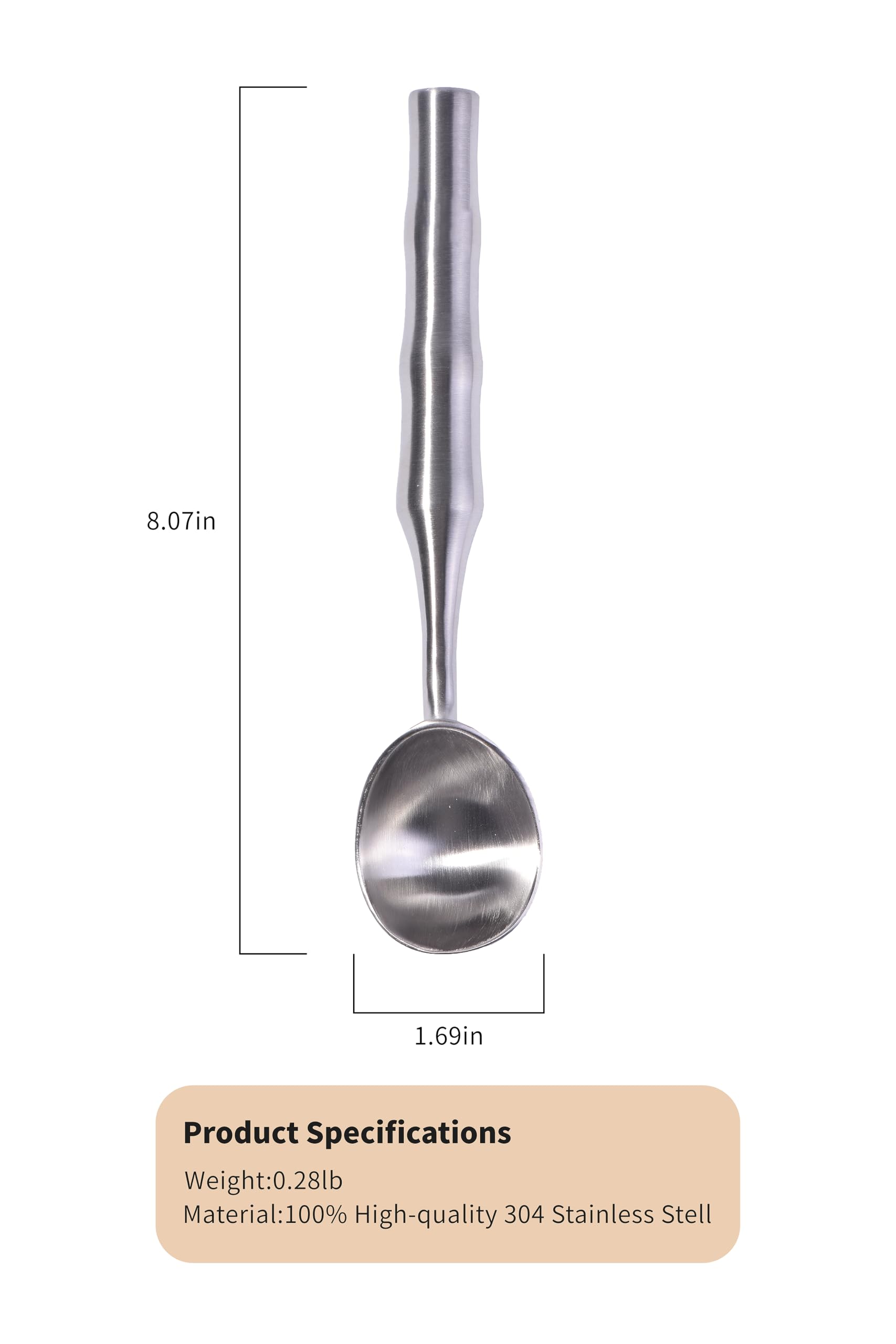 Cookeep ergonomic-handle close-up demonstrates reduced wrist strain during scooping.