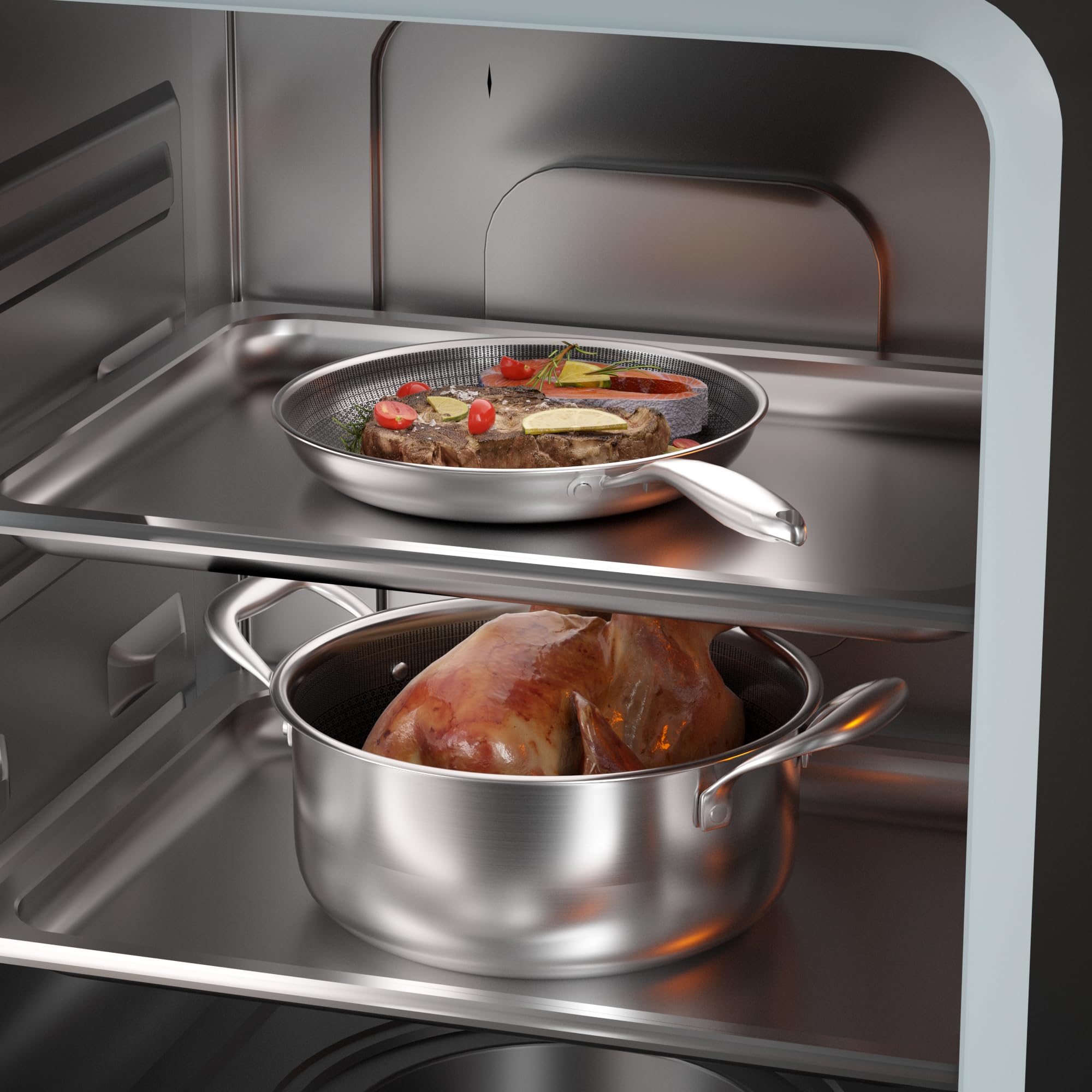 COOKER KING 5-quart casserole pot great for family meals and one-pot dinners.