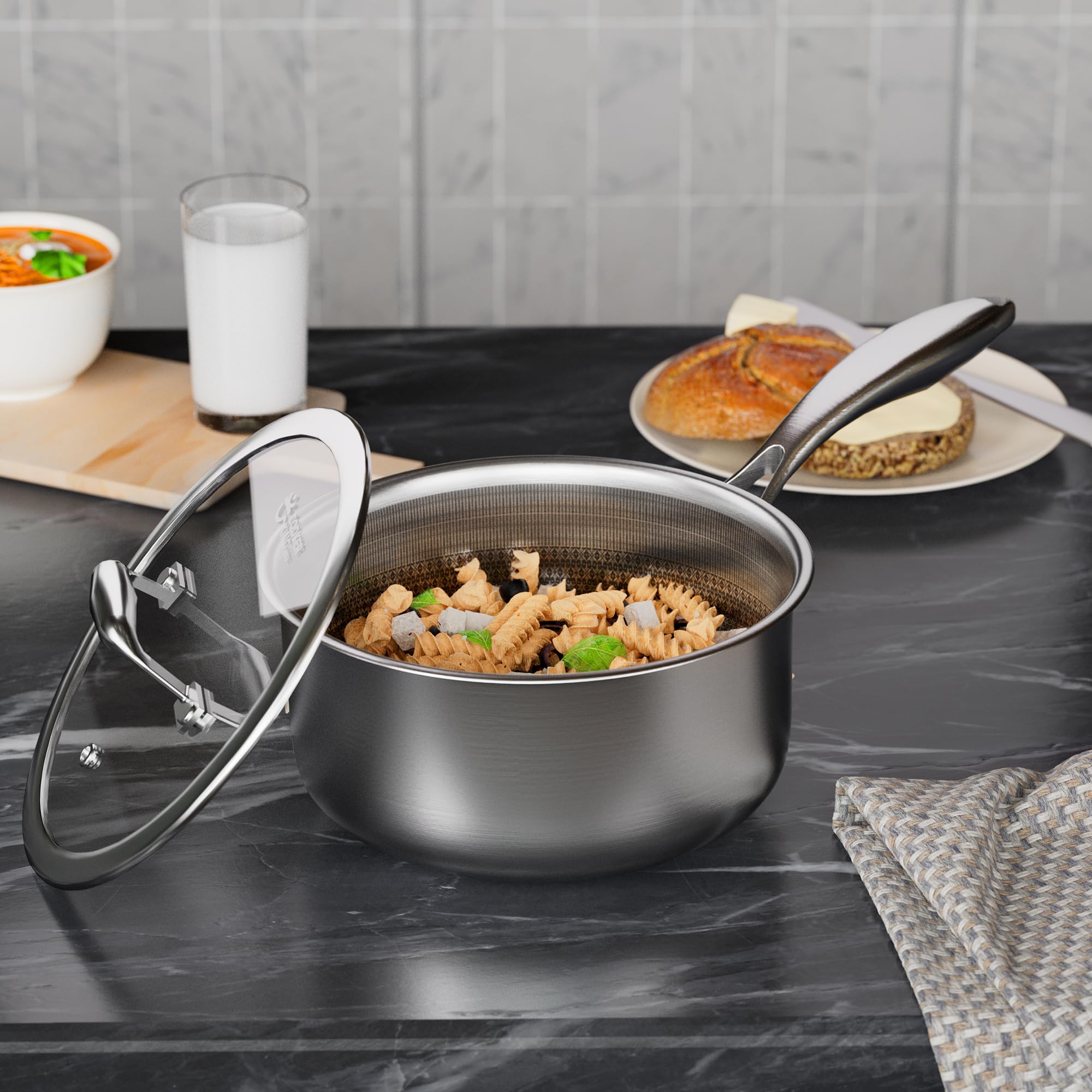 COOKER KING dishwasher-safe option for easy cleanup after cooking.
