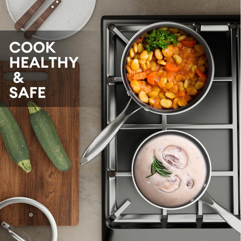 COOKER KING 2qt works on induction cooktops for versatile heating.