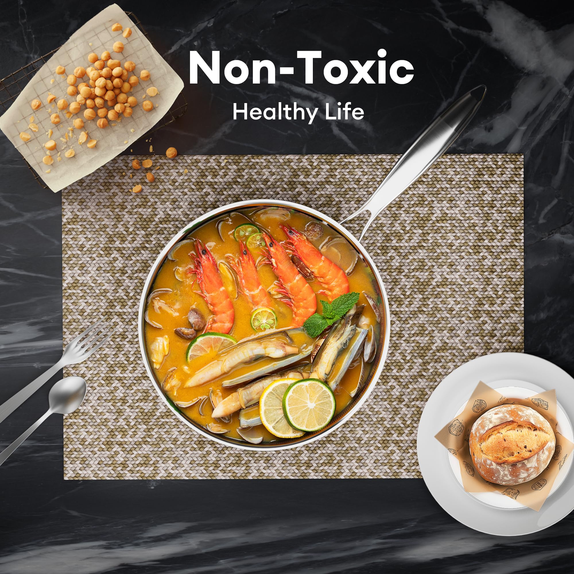 Cooker King induction-compatible pan works on any cooktop with reliable performance.