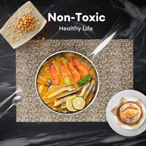 Cooker King induction-compatible pan works on any cooktop with reliable performance.