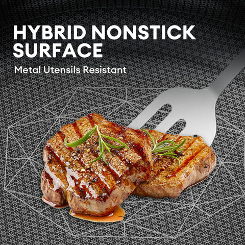 Cooker King oven-safe up to 500°F for versatile cooking and finishing.