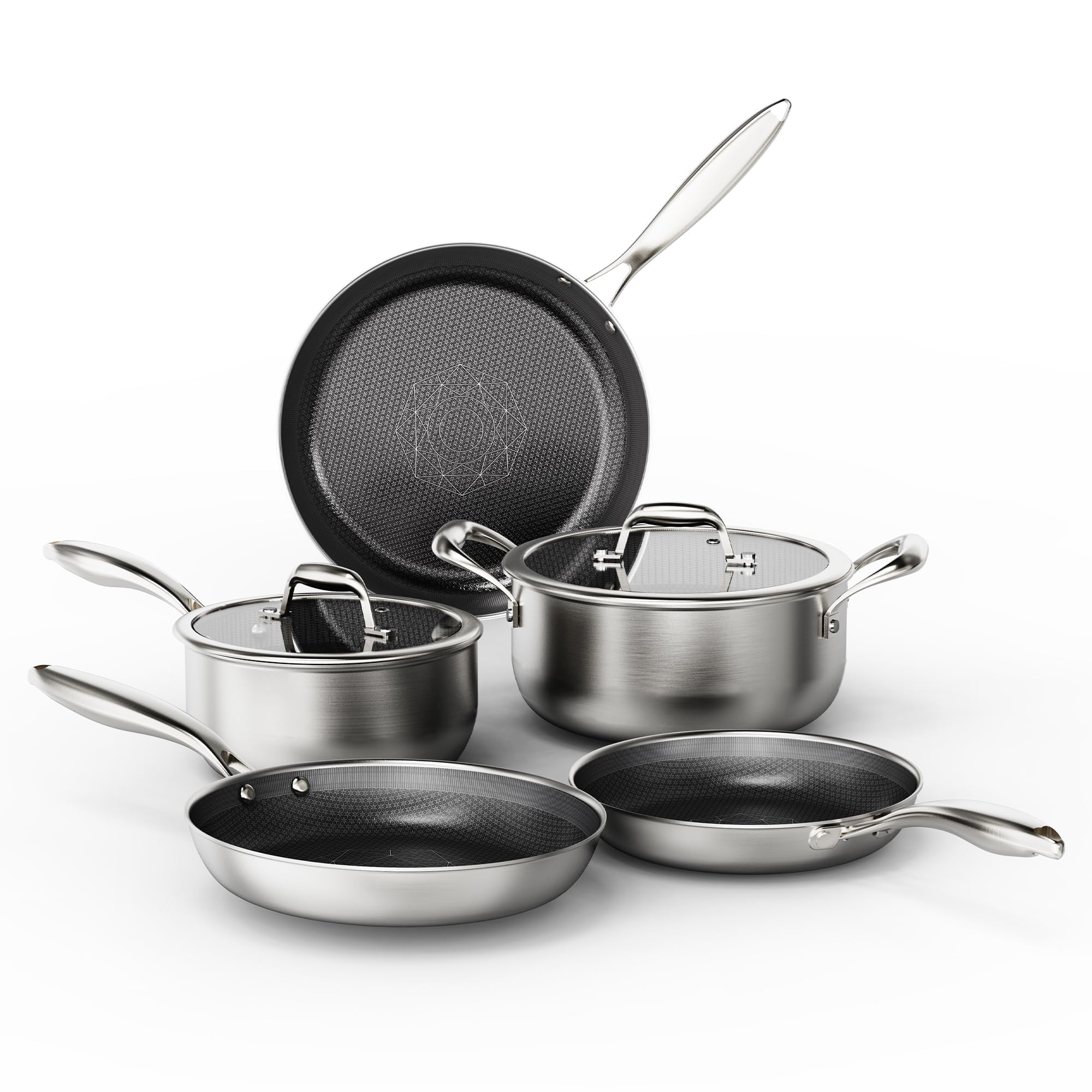 COOKER KING stainless steel cookware set in a modern kitchen for versatile everyday cooking.