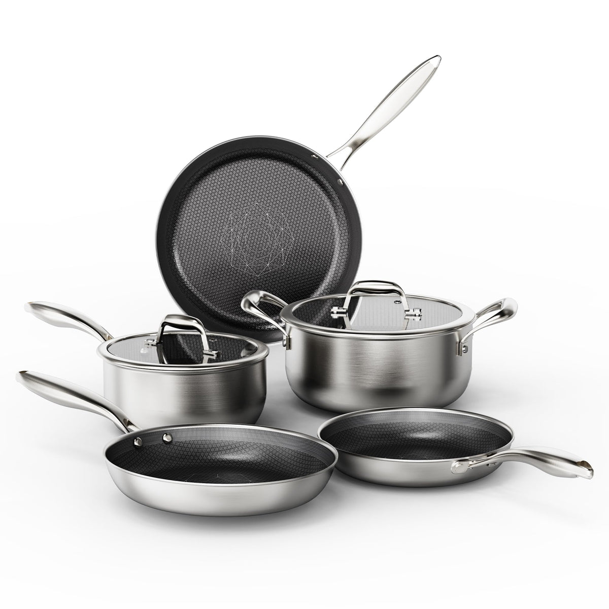 COOKER KING stainless steel cookware set in a modern kitchen for versatile everyday cooking.