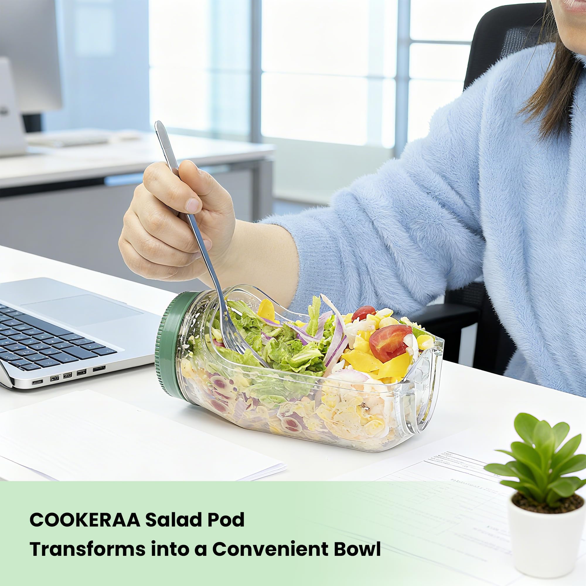 COOKERAA Dishwasher-safe container simplifies cleaning after meals